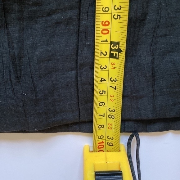 Banana Republic Black Linen Blend Shiny Sheath Dress Size 8 NWT - Picture 12 of 13